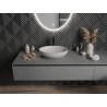Mexen Cornelia countertop washbasin 50 x 37 cm, matte gray - 21885067