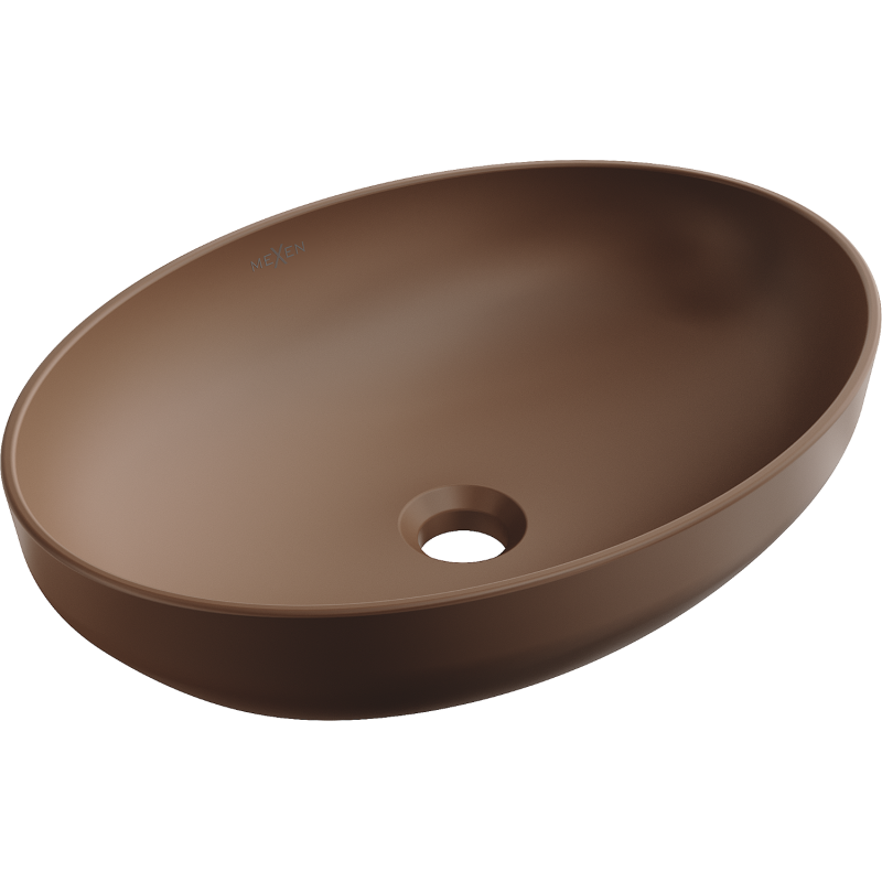 Mexen Cornelia tason päällinen pesuallas 50 x 37 cm, mattapronssi - 21885068