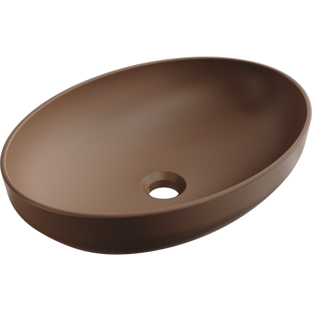 Mexen Cornelia lavabo posé sur plan 50 x 37 cm, marron mat - 21885068