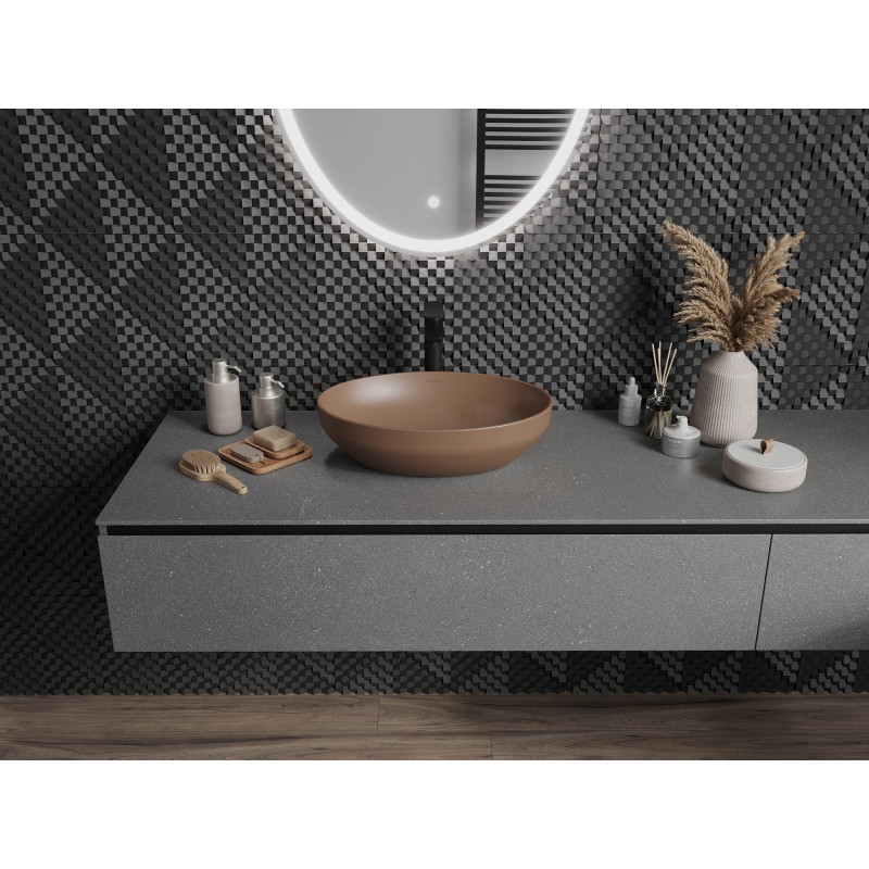 Mexen Cornelia bovenbouw wastafel 50 x 37 cm, bruin mat - 21885068