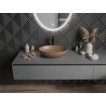 Mexen Cornelia opbouw wastafel 50 x 37 cm, bruin mat - 21885068