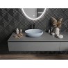 Mexen Cornelia lavabo de encimera 50 x 37 cm, gris-azul mate - 21885069
