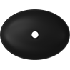 Mexen Cornelia lavabo sobre encimera 50 x 37 cm, negro mate - 21885085