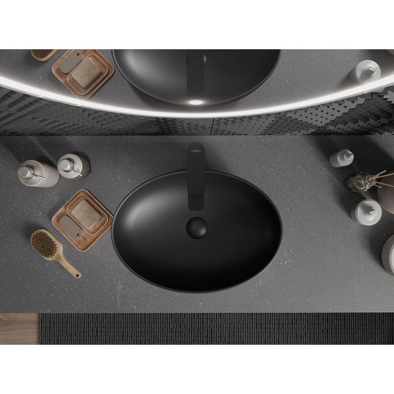 Mexen Cornelia countertop sink 50 x 37 cm, black matte - 21885085