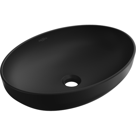 Mexen Cornelia lavabo sobre encimera 50 x 37 cm, negro mate - 21885085