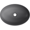 Mexen Cornelia lavabo sur comptoir 50 x 37 cm, gris foncé mat - 21885071