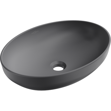 Mexen Cornelia above-counter washbasin 50 x 37 cm, dark gray matte - 21885071