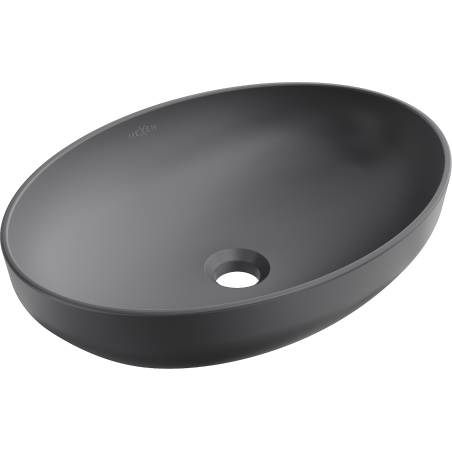 Mexen Cornelia lavabo sur comptoir 50 x 37 cm, gris foncé mat - 21885071