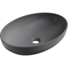 Mexen Cornelia above-counter washbasin 50 x 37 cm, dark gray matte - 21885071