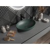 Mexen Cornelia lavabo sobre encimera 50 x 37 cm, verde oscuro mate - 21885047