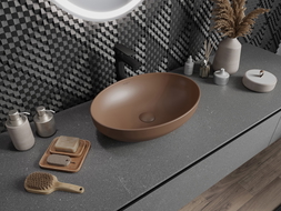 Mexen Cornelia 50 x 37 cm, brongematt Opbau-Waschbecken - 21885068