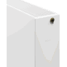 Mexen Flat CCF33 Plattenheizkörper 400 x 400 mm, untere mittige Anschlüsse, 633 W, weiß - W6C33F-040-040-00