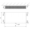 Mexen Flat CCF33 Plattenheizkörper 400 x 1400 mm, Anschluss unten mittig, 2214 W, weiß - W6C33F-040-140-00