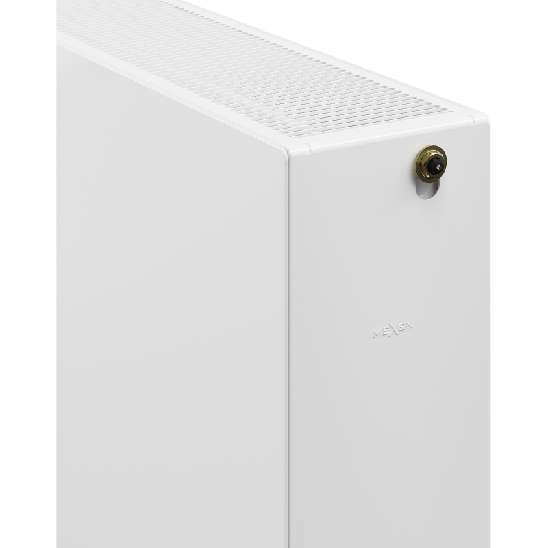 Mexen CCF33 Radiador de chapa plana 400 x 1500 mm, ligação inferior central, 2372 W, branco - W6C33F-040-150-00