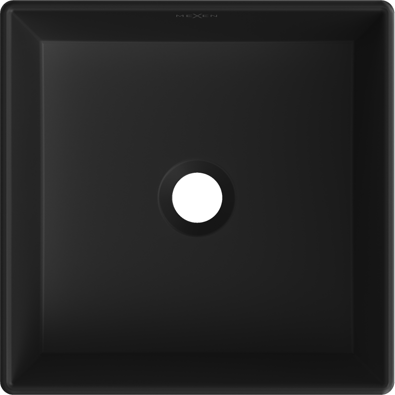 Mexen Goya Aufsatzwaschbecken 35 x 35 cm, schwarz matt - 22183585