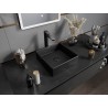 Mexen Goya lavabo de encimera 35 x 35 cm, negro mate - 22183585