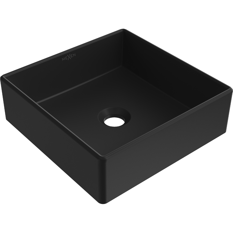 Mexen Goya wastafel op het blad 35 x 35 cm, zwarte mat - 22183585