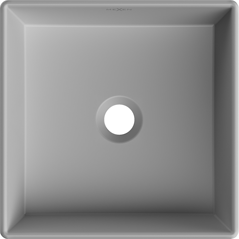 Mexen Goya countertop washbasin 35 x 35 cm, light grey matte - 22183561