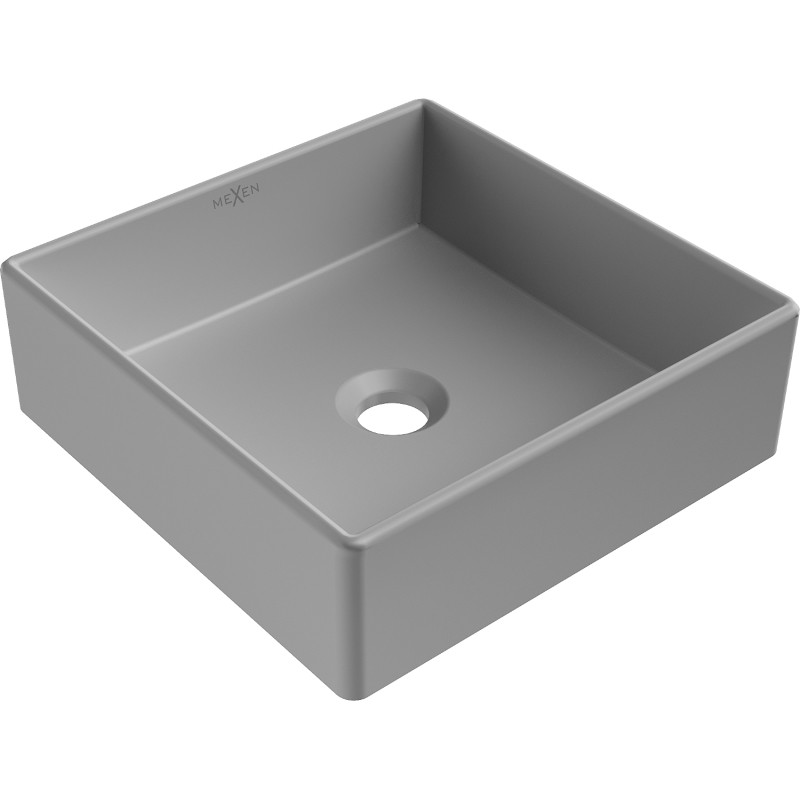 Mexen Goya opbouw wastafel 35 x 35 cm, lichtgrijs mat - 22183561