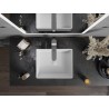 Mexen Goya lavabo de comptoir 40 x 32 cm, blanc - 22184000