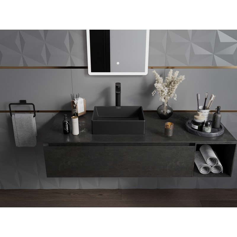 Mexen Goya opbouwwastafel 40 x 32 cm, zwart mat - 22184085