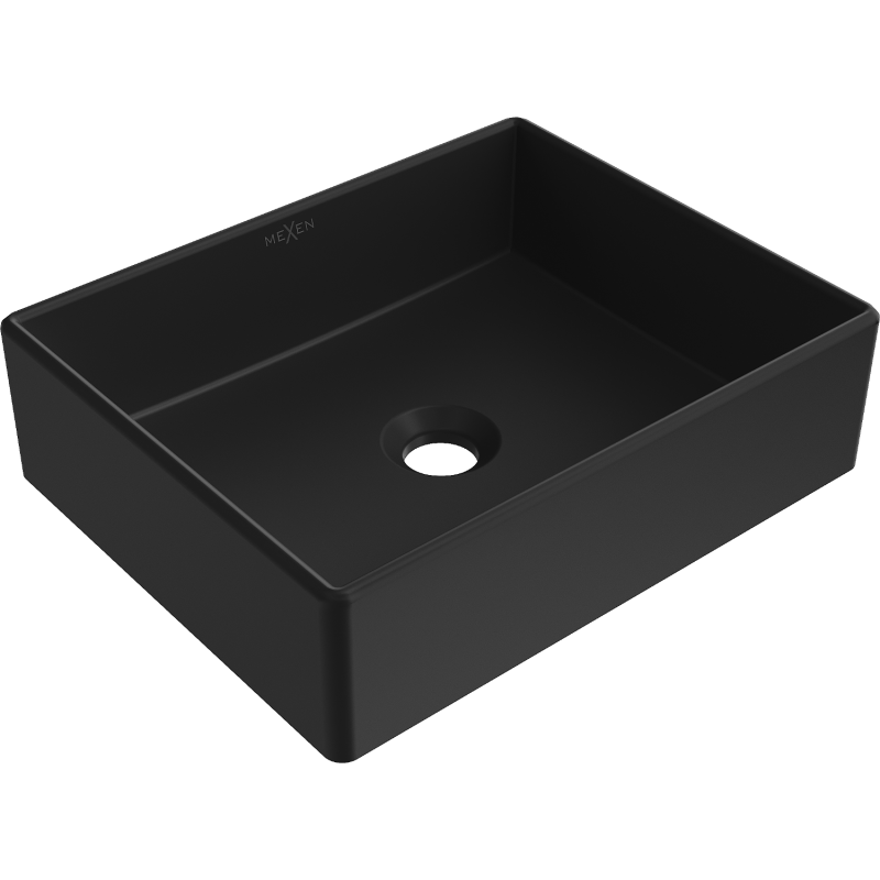 Mexen Goya lavabo à poser 40 x 32 cm, noir mat - 22184085