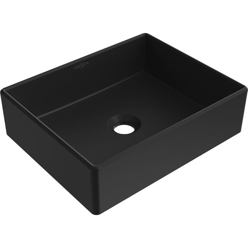 Mexen Goya lavatório de bancada 40 x 32 cm, preto mate - 22184085