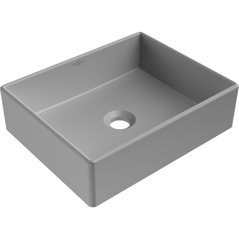 Mexen Goya lavabo à poser 40 x 32 cm, gris clair mat - 22184061