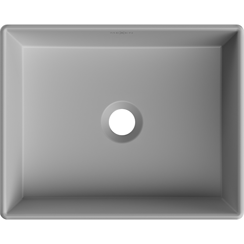 Mexen Goya lavabo sobre encimera 40 x 32 cm, gris claro mate - 22184061