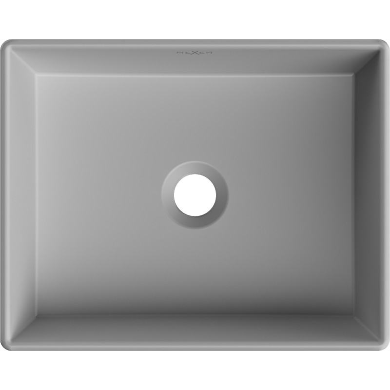 Mexen Goya lavabo sur plan 40 x 32 cm, gris clair mat - 22184061
