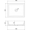 Mexen Goya opzetwastafel 40 x 32 cm, lichtgrijs mat - 22184061