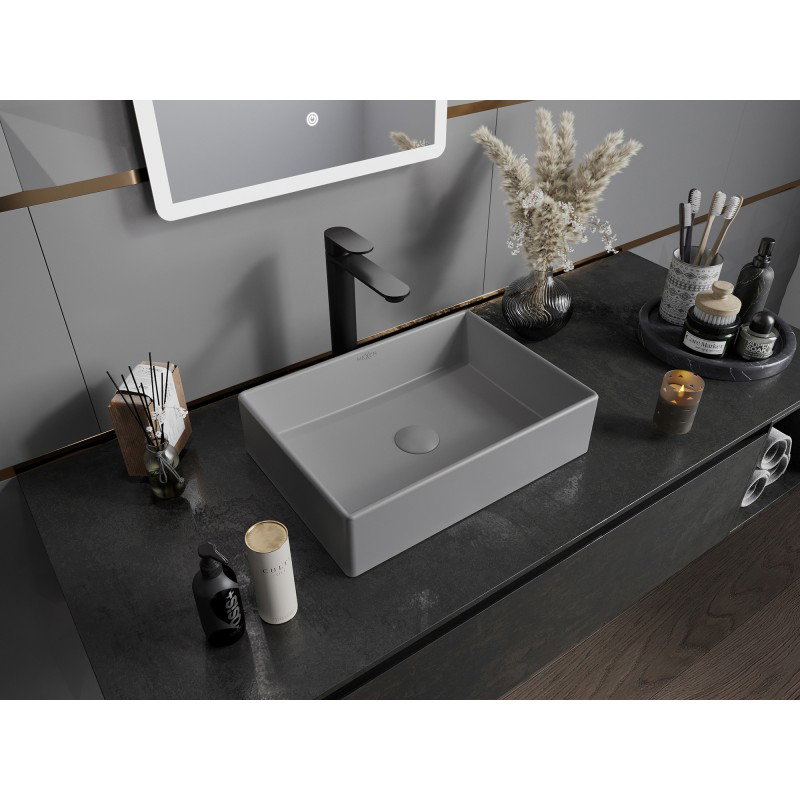 Mexen Goya nadpultna umivalnik 45 x 32 cm, svetlo siva mat - 22184561