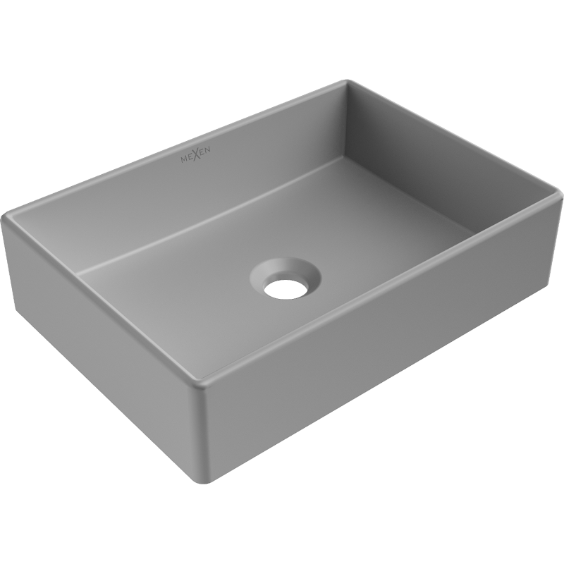 Mexen Goya lavabo à poser 45 x 32 cm, gris clair mat - 22184561