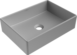 Mexen Goya lavabo da appoggio 45 x 32 cm, grigio chiaro opaco - 22184561