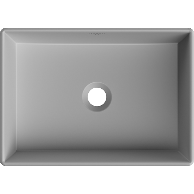 Mexen Goya Countertop Basin 45 x 32 cm, Light Grey Matte - 22184561