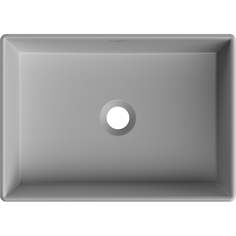 Mexen Goya lavabo da appoggio 45 x 32 cm, grigio chiaro opaco - 22184561