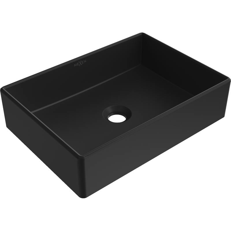 Mexen Goya Aufsatzwaschbecken 45 x 32 cm, schwarz matt - 22184585
