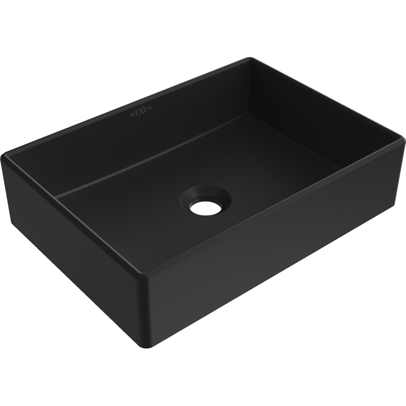 Mexen Goya lavabo sobre encimera 45 x 32 cm, negro mate - 22184585
