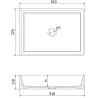 Mexen Goya lavabo à poser 51 x 37 cm, blanc - 22185000