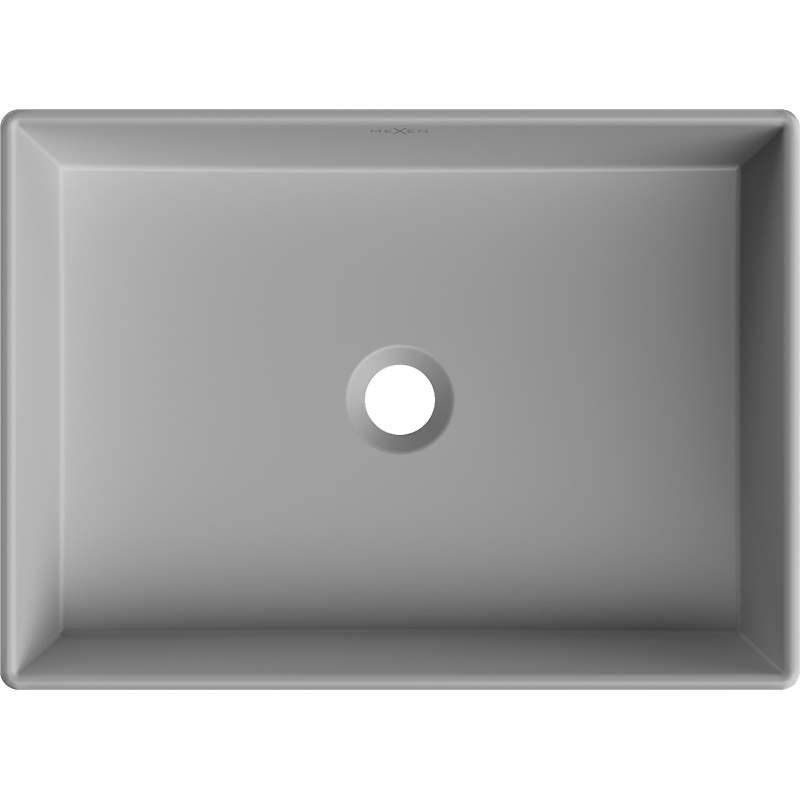 Mexen Goya lavabo à poser 51 x 37 cm, gris clair mat - 22185061