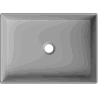 Mexen Goya lavatório de bancada 51 x 37 cm, cinza claro mate - 22185061