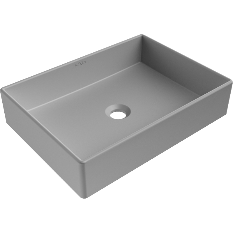 Mexen Goya Aufsatzwaschbecken 51 x 37 cm, hellgrau matt - 22185061