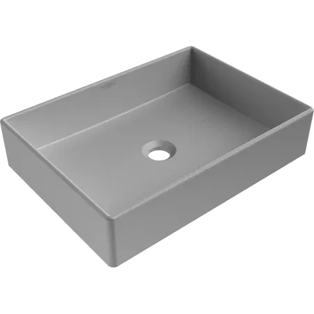 Mexen Goya lavatório de bancada 51 x 37 cm, cinza claro mate - 22185061