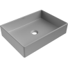 Mexen Goya lavabo da appoggio 51 x 37 cm, grigio chiaro opaco - 22185061