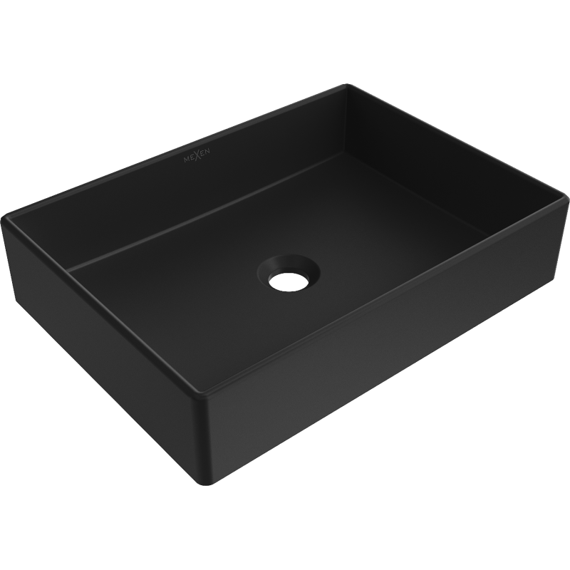 Mexen Goya lavabo à poser 51 x 37 cm, noir mat - 22185085