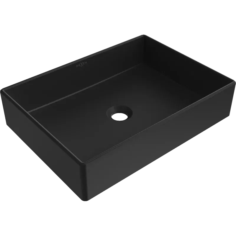 Mexen Goya lavatório de bancada 51 x 37 cm, preto mate - 22185085