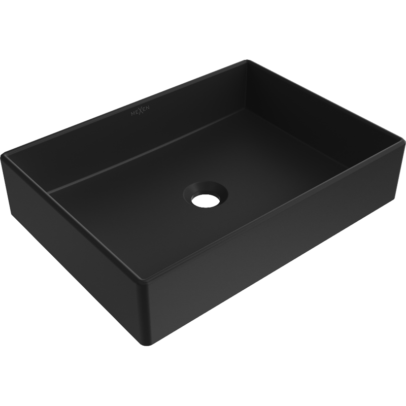 Mexen Goya opbau Waschbecken 51 x 37 cm, schwaarz matt - 22185085