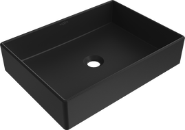 Mexen Goya lavabo de sobreponer 51 x 37 cm, negro mate - 22185085