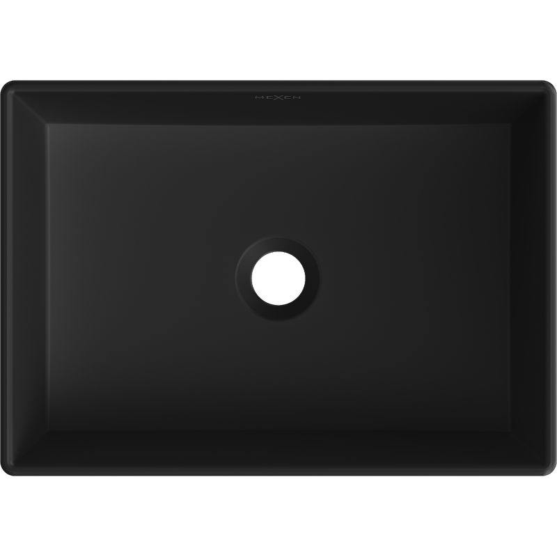 Mexen Goya lavabo de encimera 51 x 37 cm, negro mate - 22185085