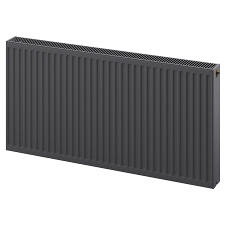 Radiateur Mexen CC22 300 x 1300 mm, connexion inférieure centrale, 1213 W, anthracite - W6C22-030-130-66